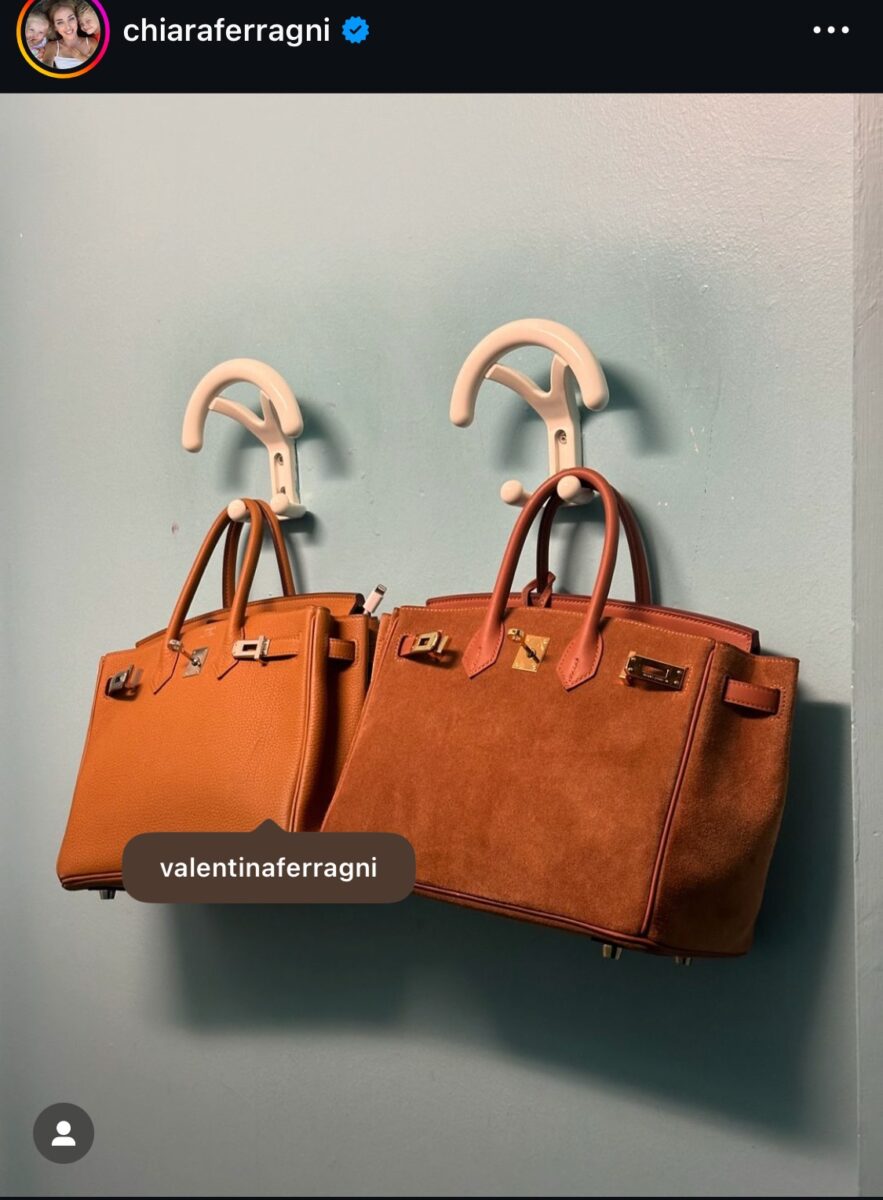 Galleria foto 'Chiara e Valentina Ferragni, le borse Hermès abbinate sono un sogno di estremo lusso (FOTO)' - foto 1
