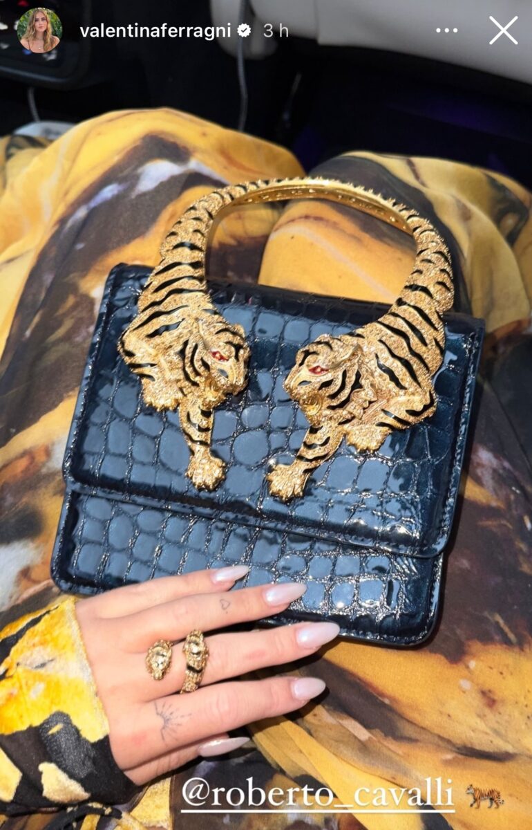 Galleria foto 'Valentina Ferragni, il Look per la sfilata di Cavalli è super lusso: che prezzi!' - foto 1