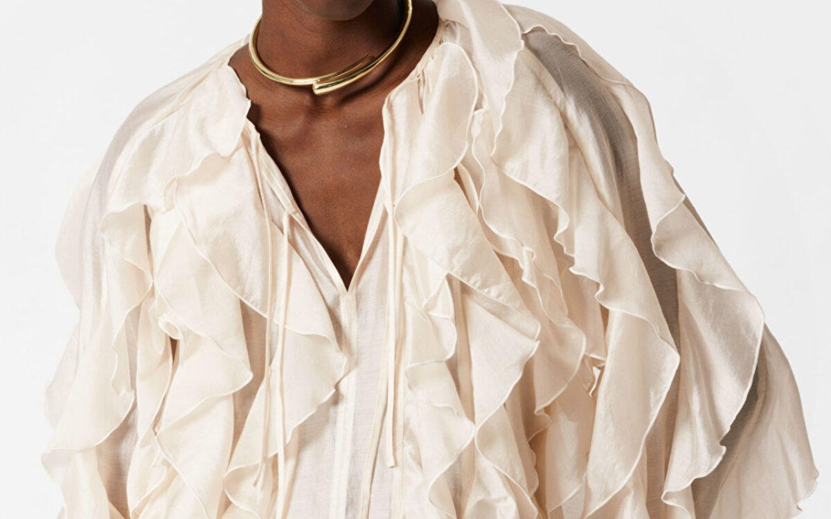 Qui le bluse con rouches per dei look primaverili super romantici