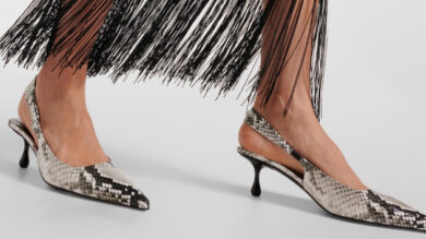 Le Slingback con stampa animalier sono il feticcio del momento