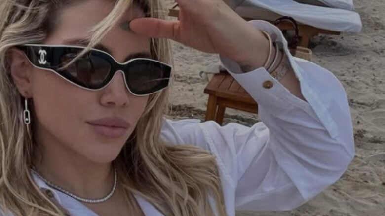 Wanda Nara è una vera diva d’altri tempi con gli occhiali da sole firmati Chanel!