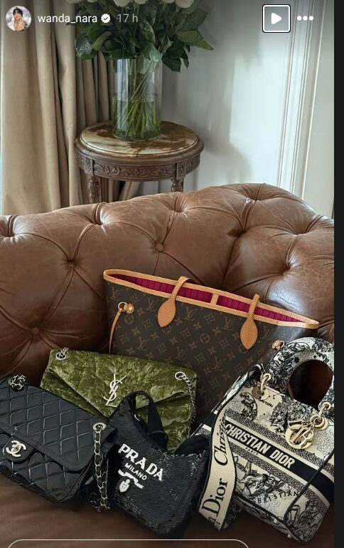 Wanda Nara mostra sui social alcune delle sue it bag preferite del momento: il loro valore supera i 12 mila euro!
