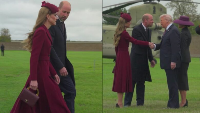 Kate Middleton all’incontro con i Trump con la Mini Chanel tanto odiata da Diana