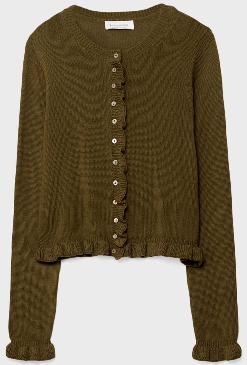 Tutti i cardigan con volant più gettonati e desiderati del momento Tutti i cardigan con volant più gettonati e desiderati del momento
