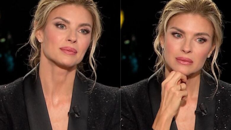 Martina Colombari brilla a Belve con il tailleur sparkling: ma quanto costa!