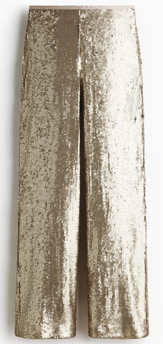 I Pantaloni con paillettes sono il capo must have delle Feste