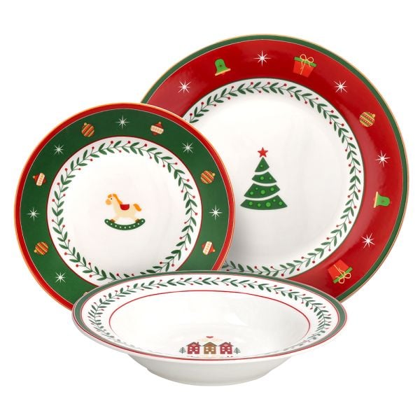 Servizi di piatti per Natale: i set di design per una tavola elegante e scenografica Servizi di piatti per Natale: i set di design per una tavola elegante e scenografica