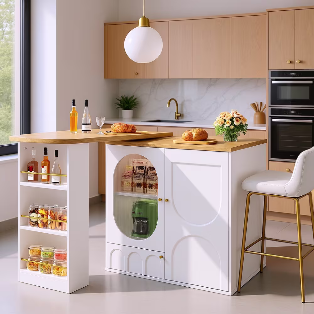 5 Isole da Cucina multifunzione per piccoli spazi, in vendita su Maisons du Monde: Piano di lavoro, Tavolo e Credenza