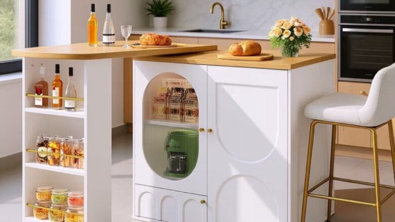5 Isole da Cucina multifunzione per piccoli spazi, in vendita su Maisons du Monde: Piano di lavoro, Tavolo e Credenza