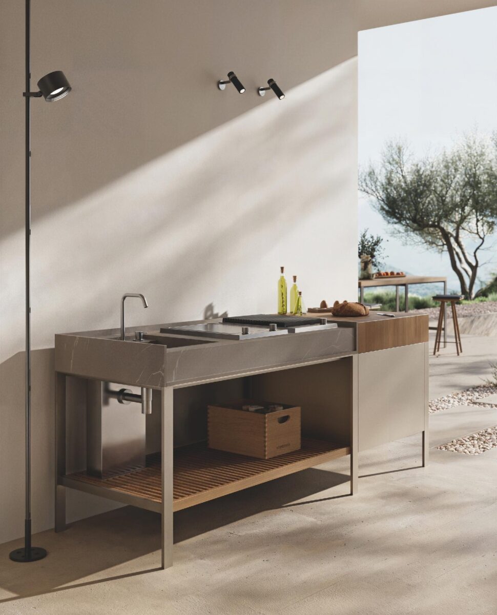 Ernestomeda K-Garden: la nuova cucina outdoor di design che trasforma giardini e terrazze
