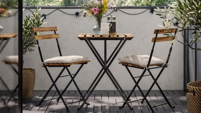 IKEA TÄRNÖ conquista balconi e terrazze: il set tavolo e sedie pieghevole per la Primavera