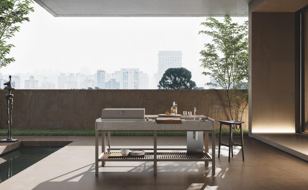 Ernestomeda K-Garden: la nuova cucina outdoor di design che trasforma giardini e terrazze