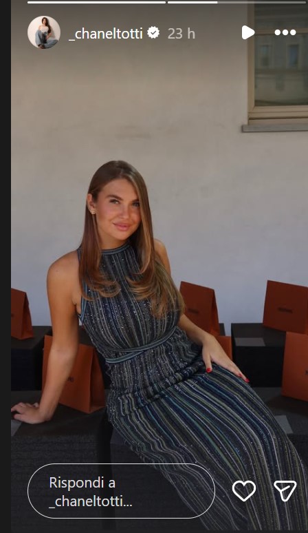Chanel Totti vola a Milano per la Fashion Week: ecco il Look firmato Missoni Chanel Totti vola a Milano per la Fashion Week: ecco il Look firmato Missoni